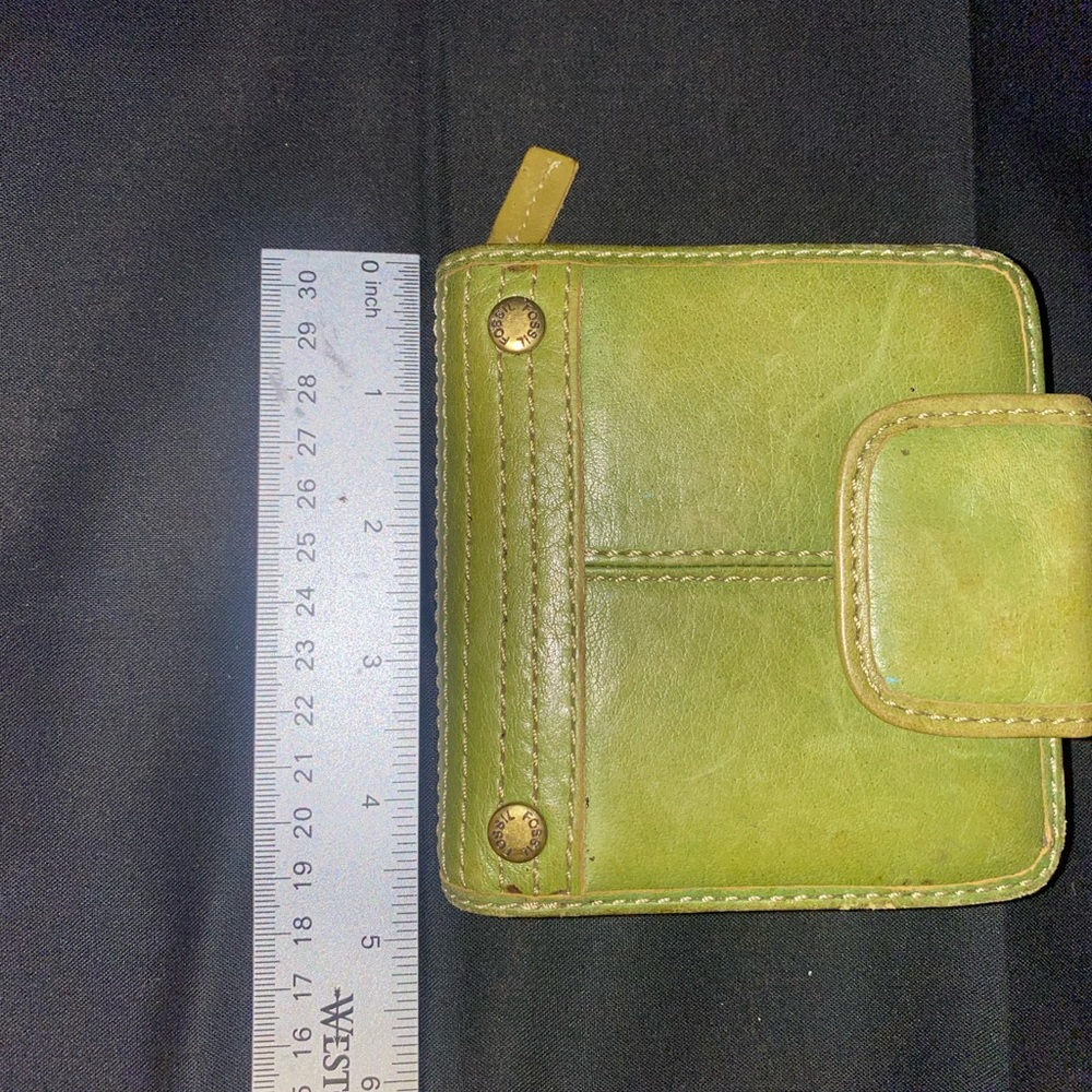 Green Leather Wallet